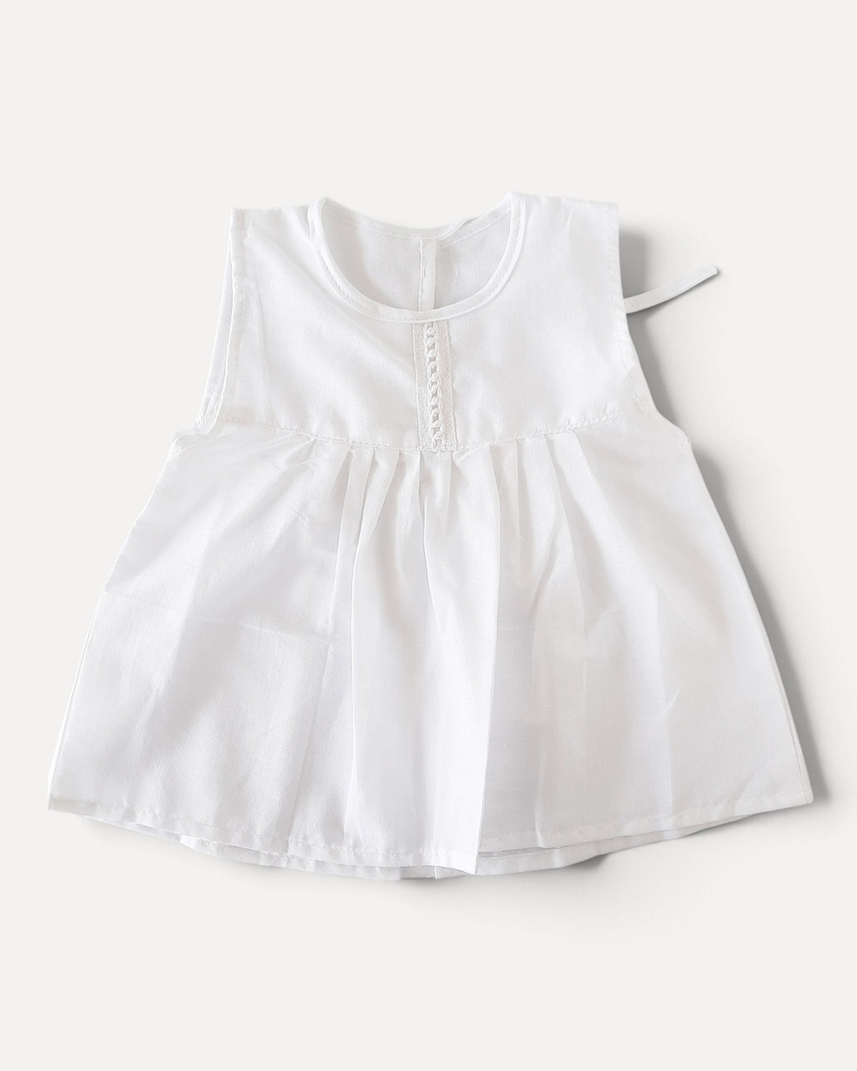 Pure Cotton Newborn Frocks – Pack of 3 | Soft & Feather Weight Sleeveless Dresses for Just Born Baby Girls(0-3 Months)